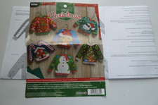 BUCILLA  - UGLY SWEATERS FELT DECORATIONS INSTRUCTIONS ONLY-**NO KIT