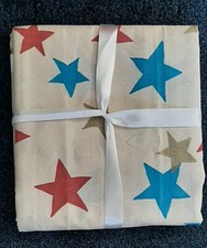 GLOBALTEX TWINKLE MULTI STAR THICK COTTON FABRIC  3.8 M  + EXTRA  - CUSHIONS ETC