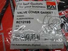 FAI Rocker Cover Gasket for Nissan SR20 DE Engine Almera Serena etc 2.0 petrol