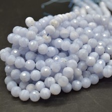 Blue Lace Agate Round FACETED