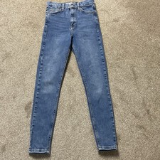 Topshop Blue Skinny Jeans High