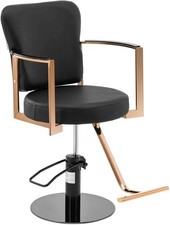 Physa Salon Hairdressing Barber Chair with Footrest Newent Black and Copper