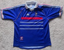 France Football Shirt 1998/99 Home Original Authentic Size XL No 10 Zidane
