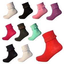 3 Pairs Girls Frilly Lace