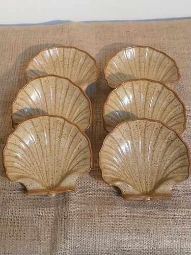 Set six stoneware clam - stoneware,