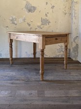 Antique solid pine table - pine,