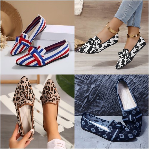 Ladies loafers slip - on, pump