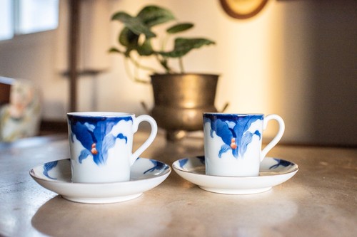 Antique cups saucers 1930s - antique,