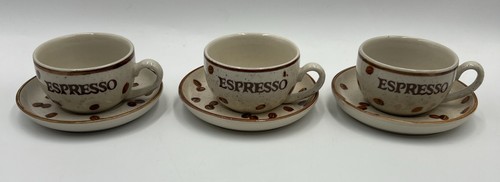 Espresso cups saucers by - 3,