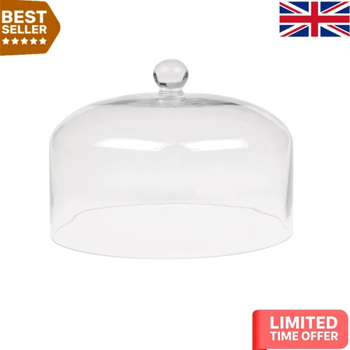 Clear glass cake dome - clear, –