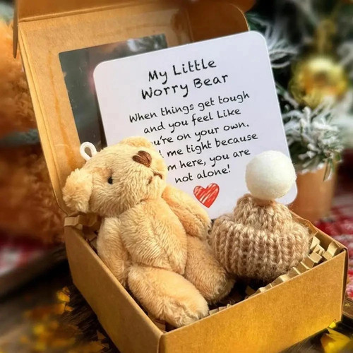 Teddybear hug a box - teddybear,