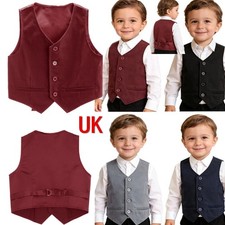 UK Kids Boys 4 Buttons V Neck