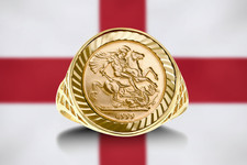 9ct Yellow Gold 10th St George