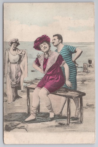 Postcard antique comic - postcard,