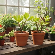 15+cm Jade Money Plant Trees Crassula Ovata Small Pot Rooted Healthy Green UKG