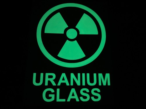 Glow the dark uranium glass - the,