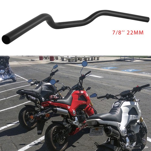 Matte black motorcycle - black, 7/8"