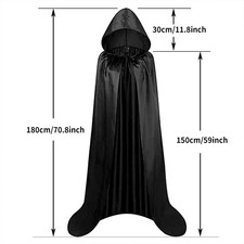 Adult Velvet Hooded Robe Cloak