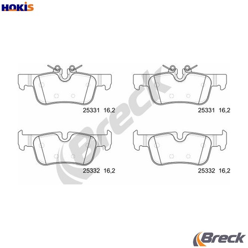 Brake pad set disc - set,