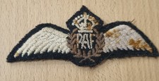 Original WW2 RAF Royal Air Force Pilots Wings Padded Badge #3