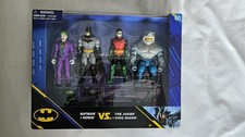 Spin Master Batman & Robin Vs Joker &King Shark Figure Set