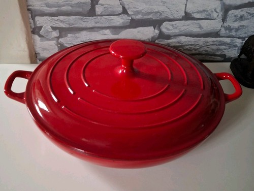 Cast iron shallow casserole - cast,