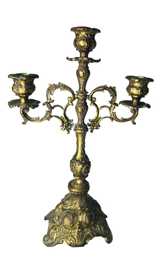 Antique french metal brass - french,