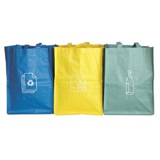 3pcs colour recycling - recycling, bags