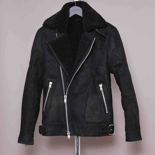 All saints shearling leather - all,