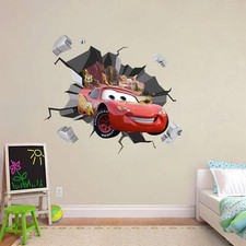 Lightning Mcqueen Cars Movie 3D Explosion Effect Wall Sticker Decal