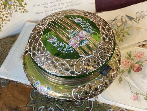 Antique hand gilded - , enamel