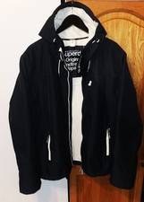 Superdry Original Windtrekker Mens Size Large Jacket Coat Dk Navy & White Exc