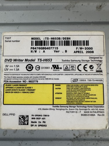 Toshiba h653b dvd - toshiba, ts-h653b