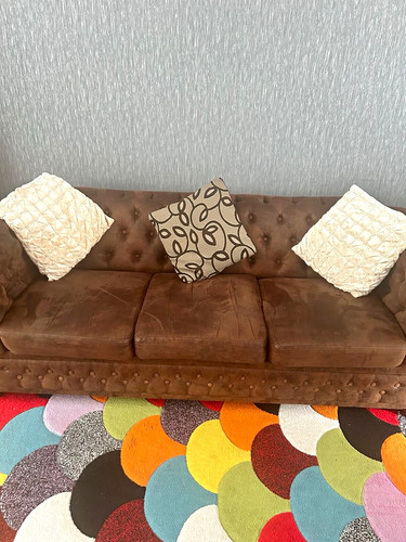Wayfair brown leather - wayfair, 3-seater