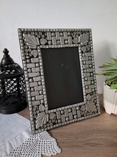 Mosaic Style Metal Decorated Wooden Photo/Picture Frame