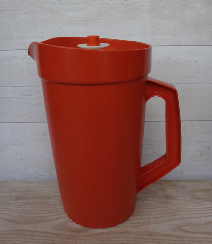 Vintage tupperware orange jug - tupperware,