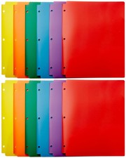 Plastic 2 Pocket Folders with