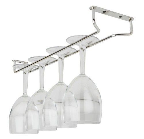 Chrome plated glass hanger - chrome, 16"
