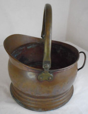 Vintage Copper Coal Scuttle
