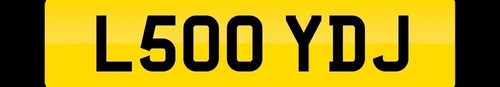 Private number plate - plate, j