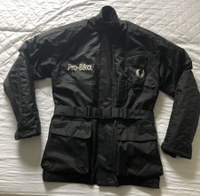 BELSTAFF Pro-Bika Black Motorcycle Jacket VGC Has Armour Size XL   Check Photos