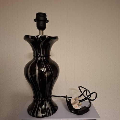 Table lamp black - table, with