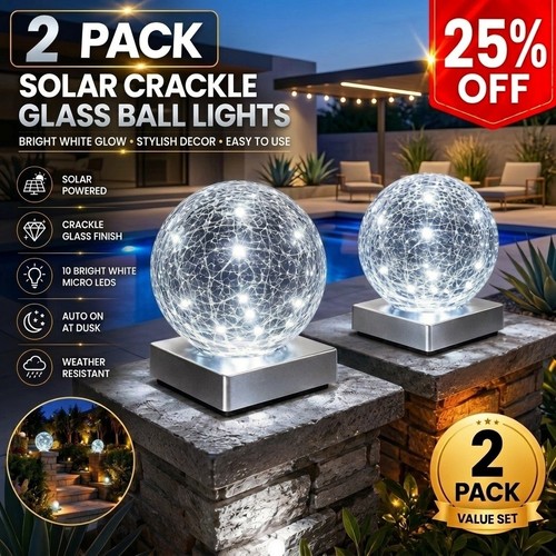 Solar garden crackle - solar,