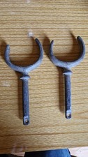Vintage Pair Of Galvanised Row