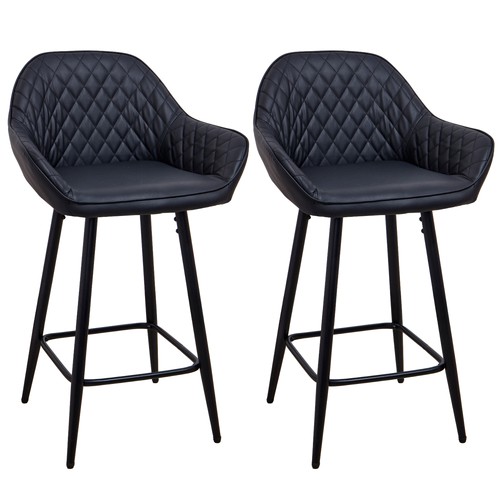 Set bar stools pu leather - bar,