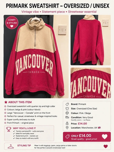 Primark oversized sweatshirt - oversized,