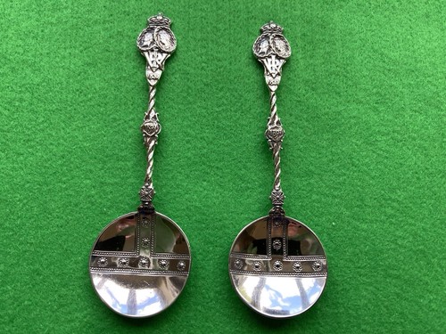 Pair victorian silver - pair, diamond