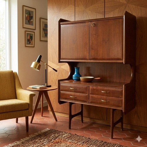 Vintage 1950s 60s cabinet - vintage, 4