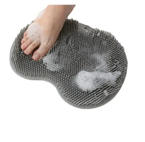 Shower foot scrubber mat - foot, back