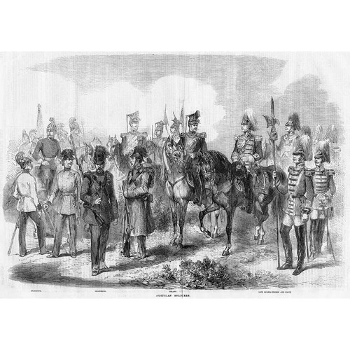Austrian soldiers dragoons - austrian, soldiers;
